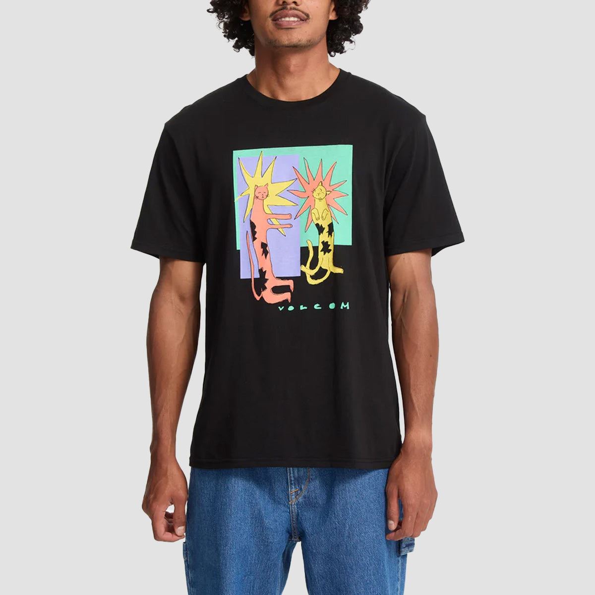 Volcom Longo Cats T-Shirt Black