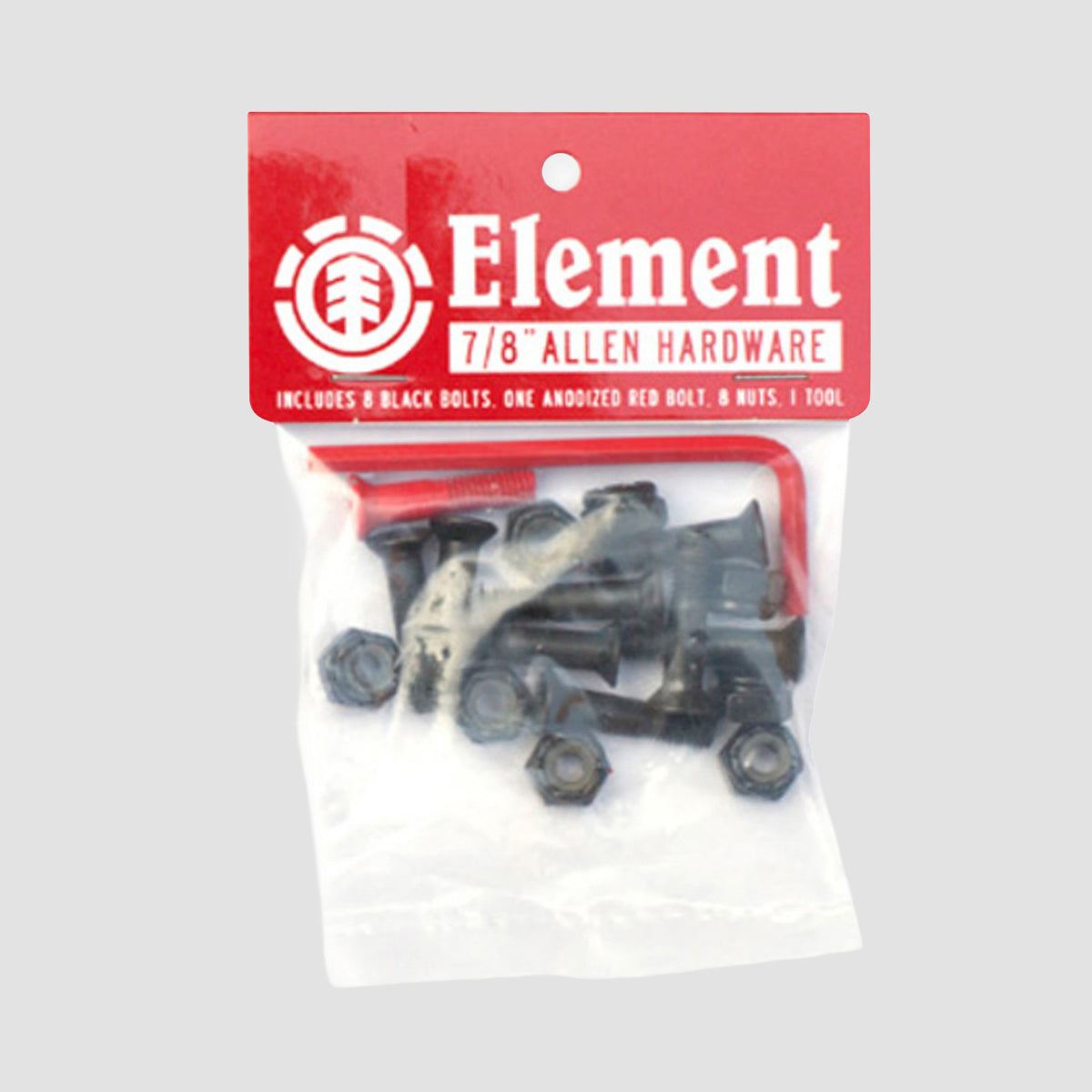 Element Allen Truck Bolts Black/Red 7/8 Inch