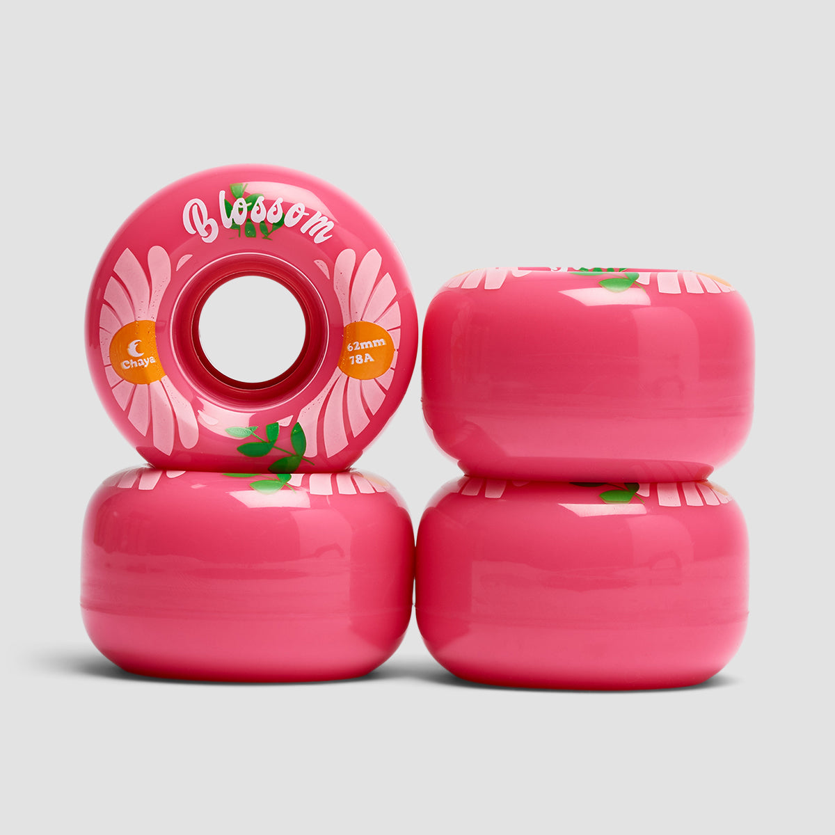 Chaya Blossom 78A Outdoor Quad Wheels X4 Pink/Pink 62mm
