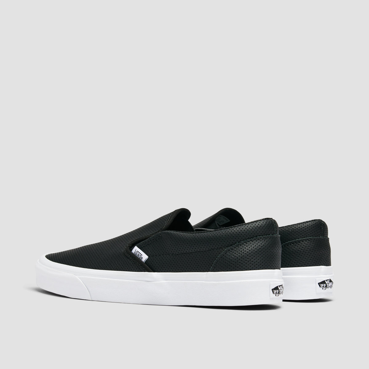 Vans Classic Slip-On Shoes - Perf Leather Black