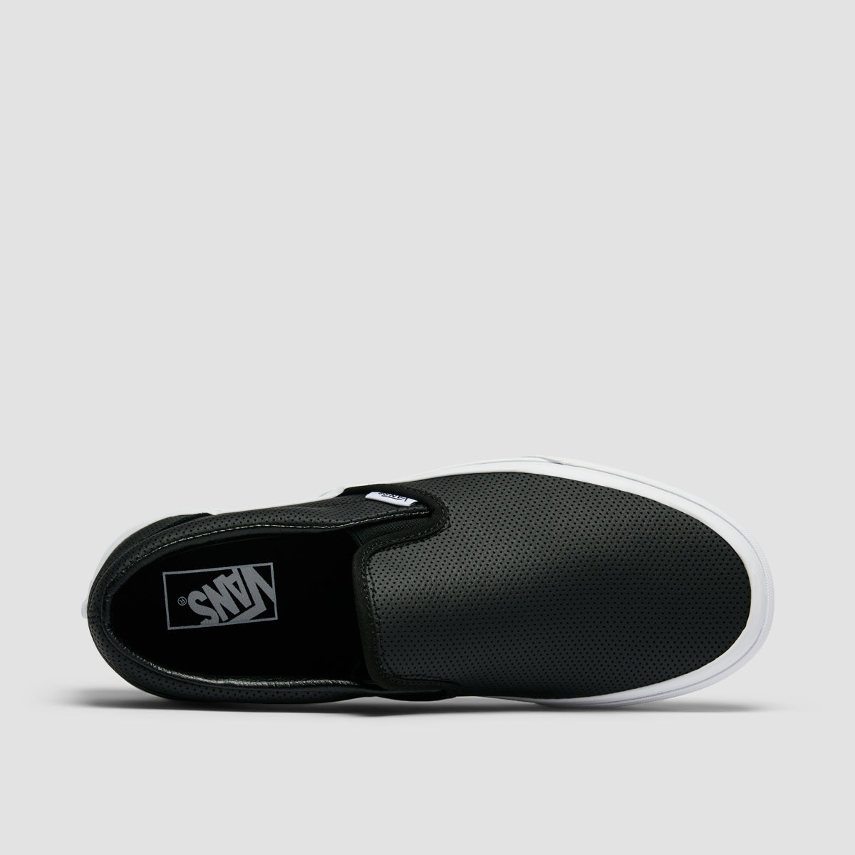 Vans Classic Slip-On Shoes - Perf Leather Black