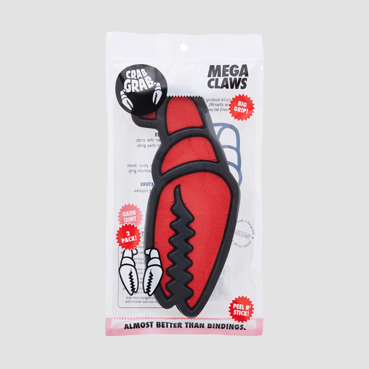 Crab Grab Mega Claw Stomp Pads 2 Pack Red