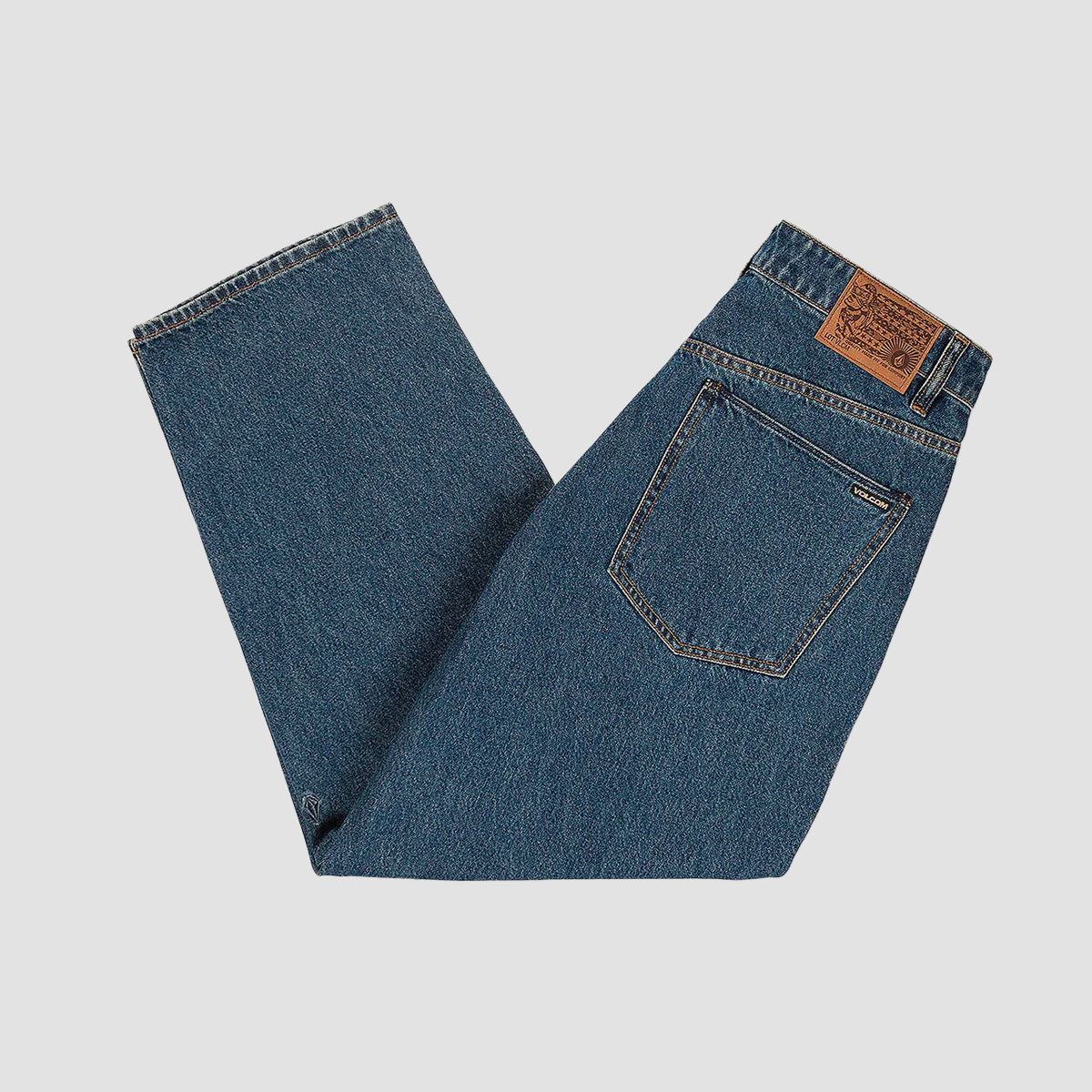 Volcom Billow Tapered Loose Fit Jeans Indigo Ridge Wash