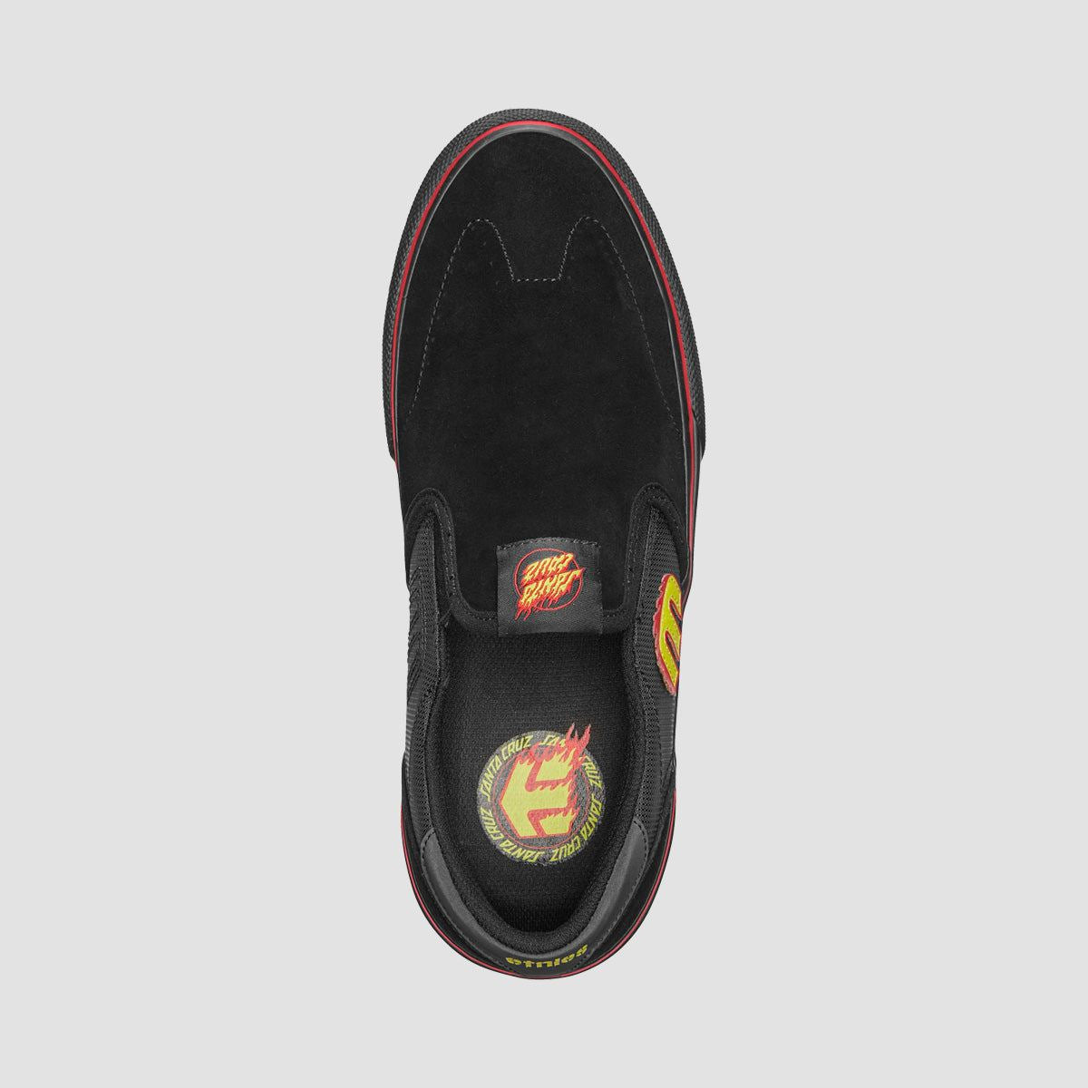 Etnies Lo-Cut X Santa Cruz Slip-On Shoes - Black
