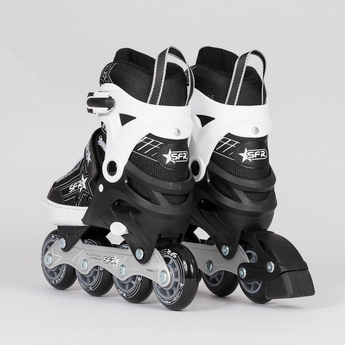 SFR Pulsar Adjustable Inline Skates Silver - Kids