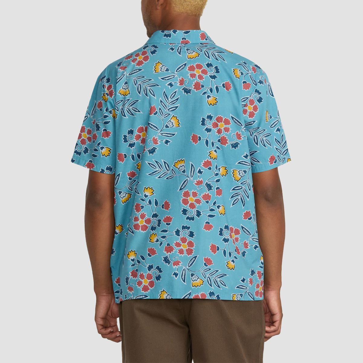Volcom Offering Short Sleeve Shirt Used Blue