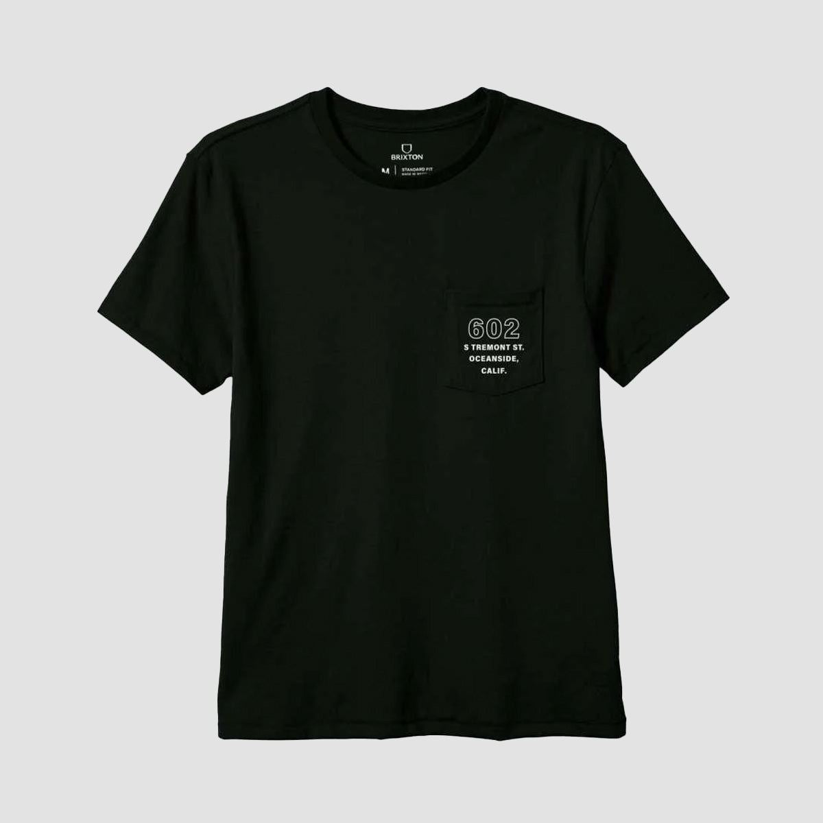 Brixton Haven Tailored Pocket T-Shirt Black