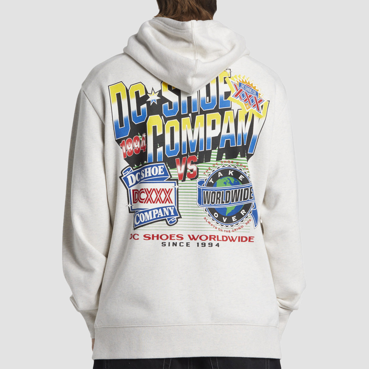 DC 94 Take Over Pullover Hoodie Snow Heather