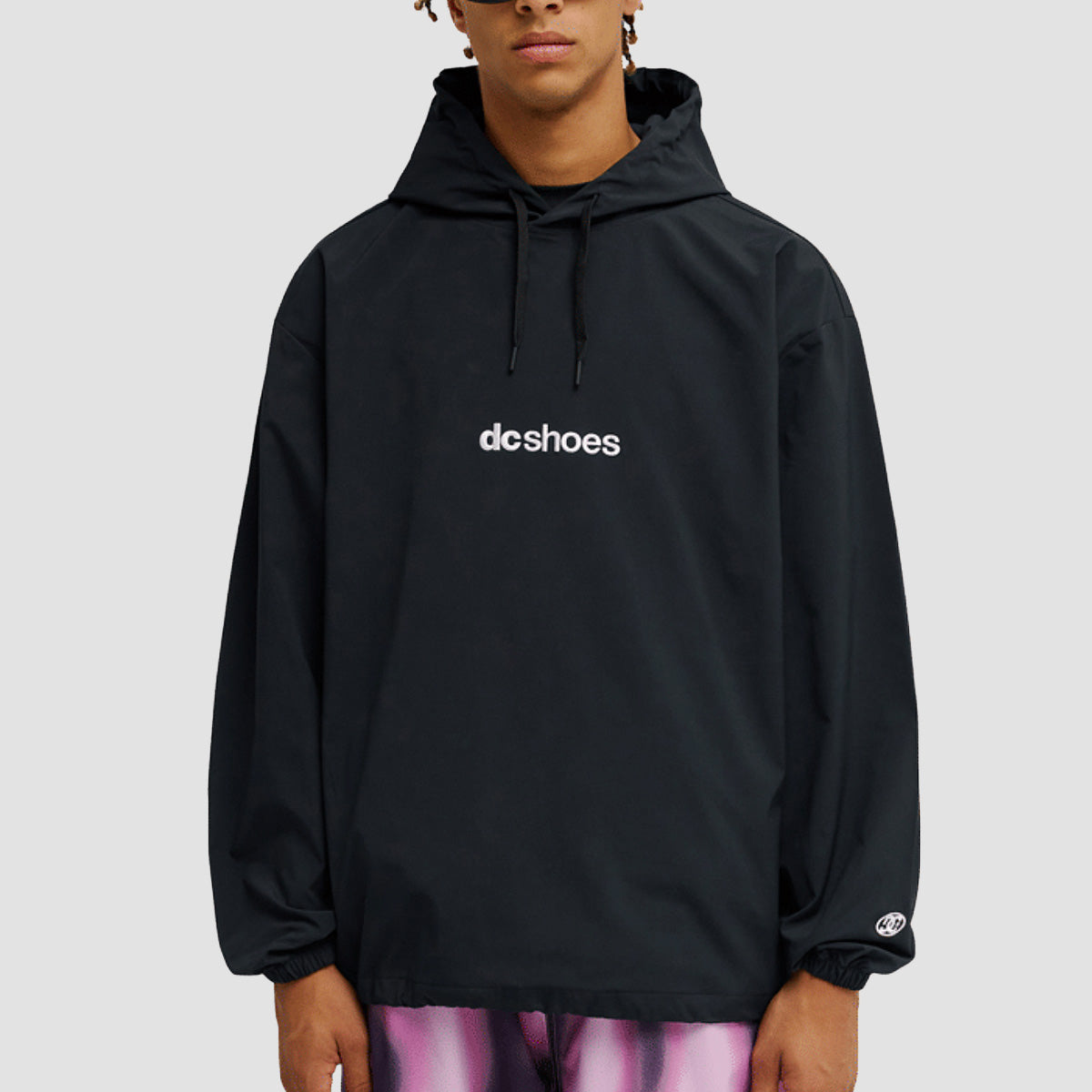 DC Aerahood DWR Pullover Windbreaker Jacket Black