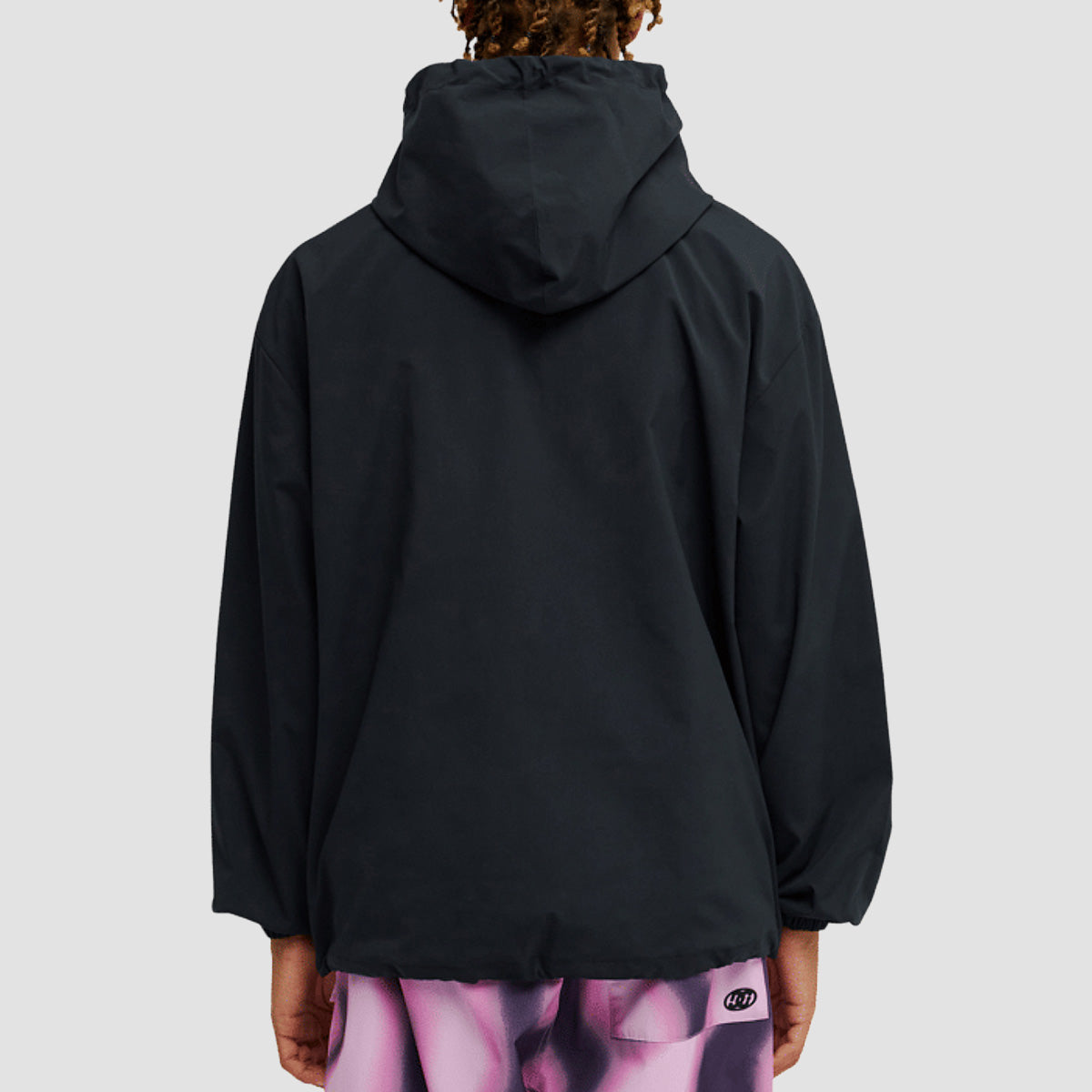 DC Aerahood DWR Pullover Windbreaker Jacket Black
