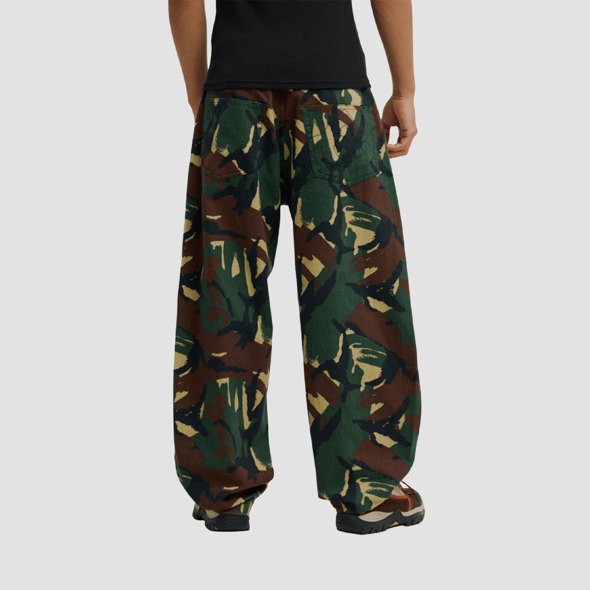 DC Barrel Fit Canvas Trousers Classic Camo