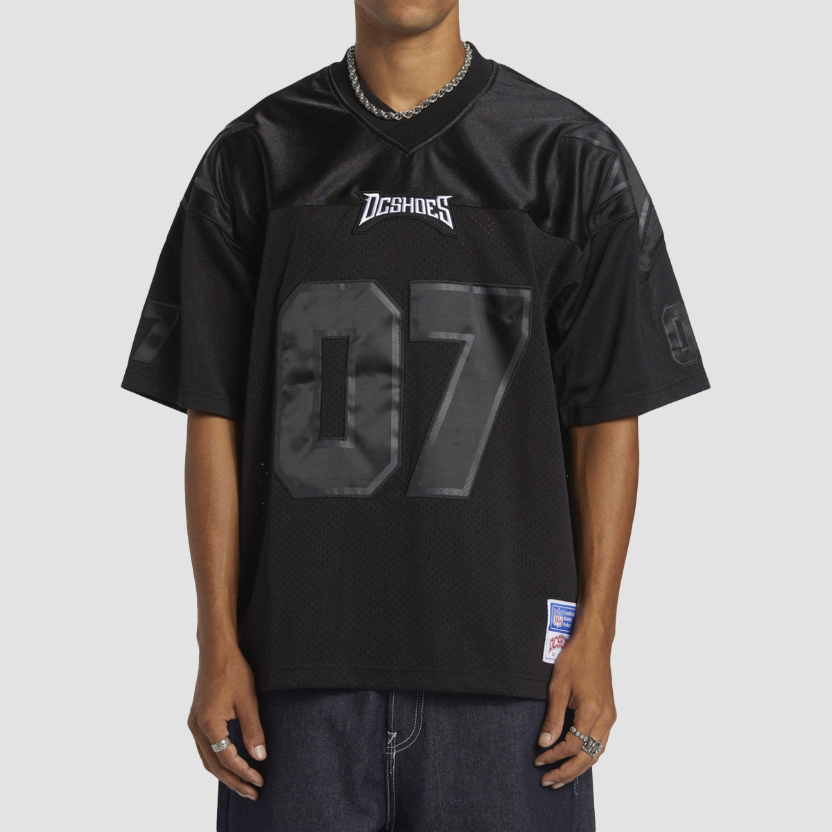 DC Blackout Football Jersey T-Shirt Black