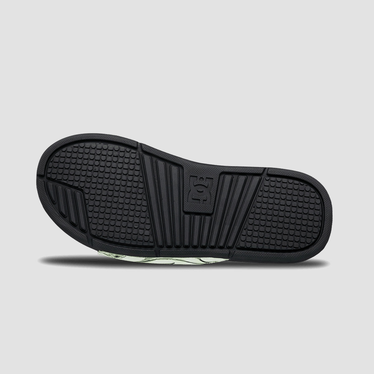 DC Bolsa Slide Sandals - Liquid Fuego White