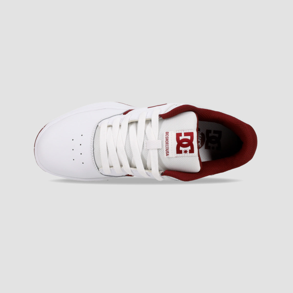 DC Central Shoes - White/Purple Wine