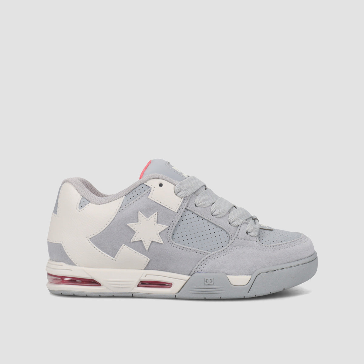 DC Command SE Shoes - Grey/Off White/Coral - Womens