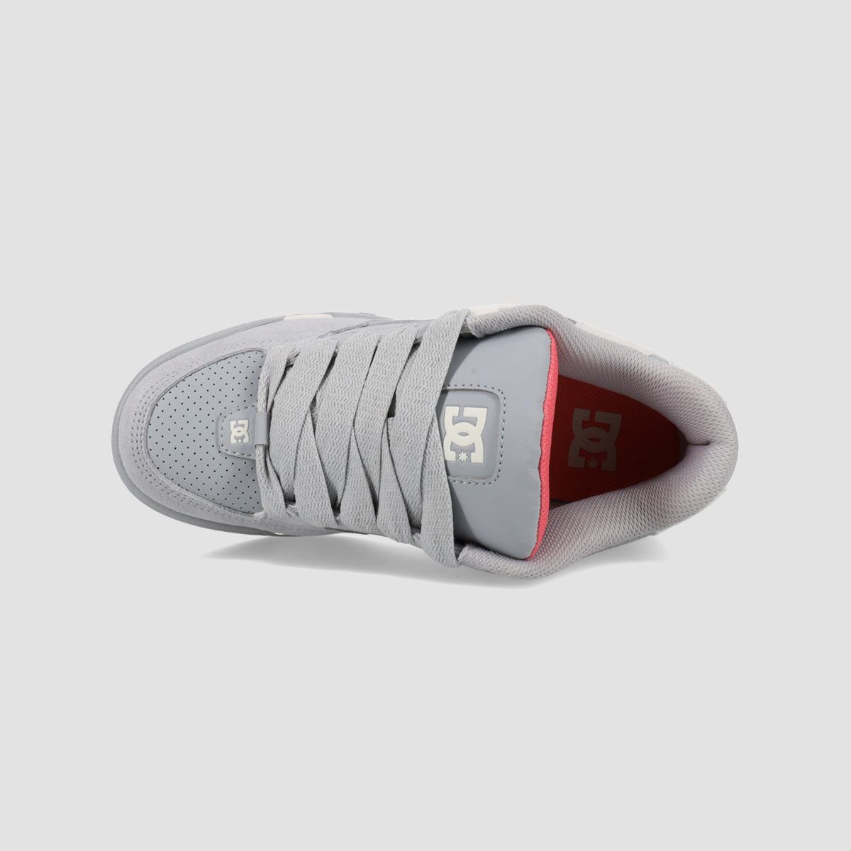 DC Command SE Shoes - Grey/Off White/Coral - Womens
