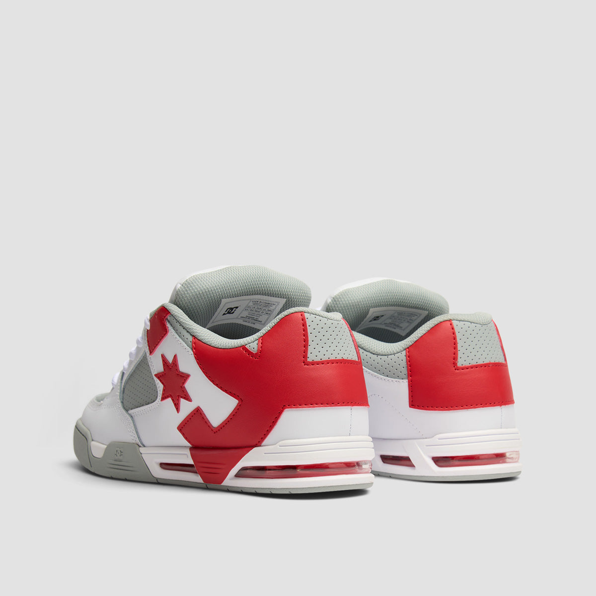 DC Command Shoes - White/Grey/Red