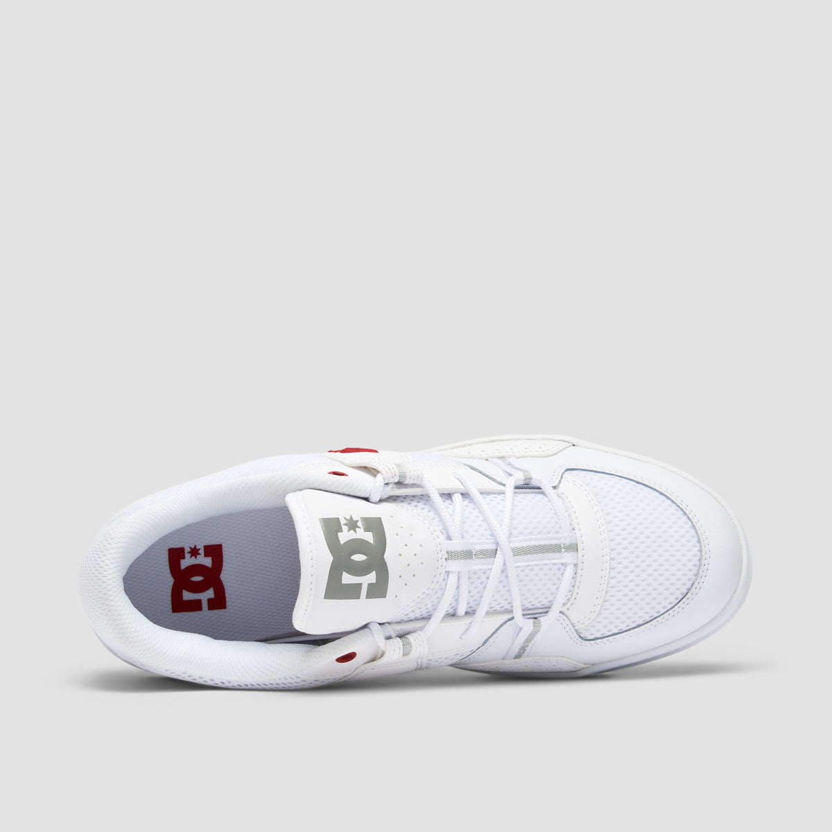 DC Construct Shoes - White/Red/Grey