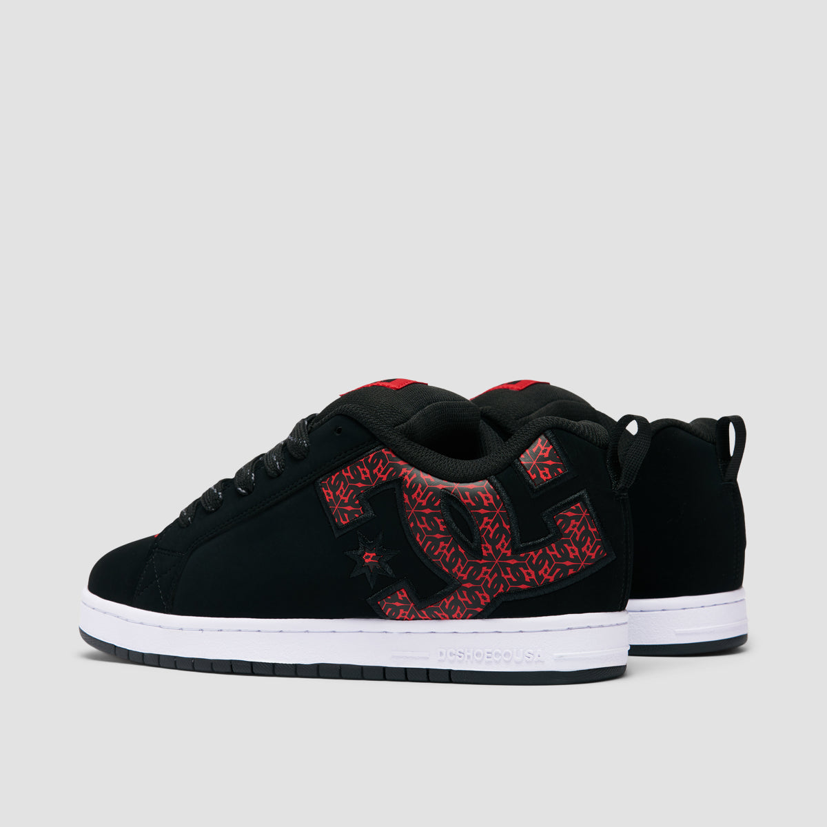 DC Court Graffik Shoes - Black/White/Red