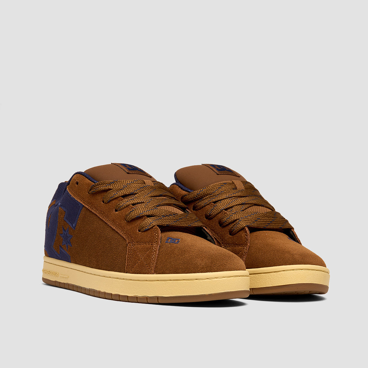 DC Court Graffik Shoes - Brown/Tan/Navy
