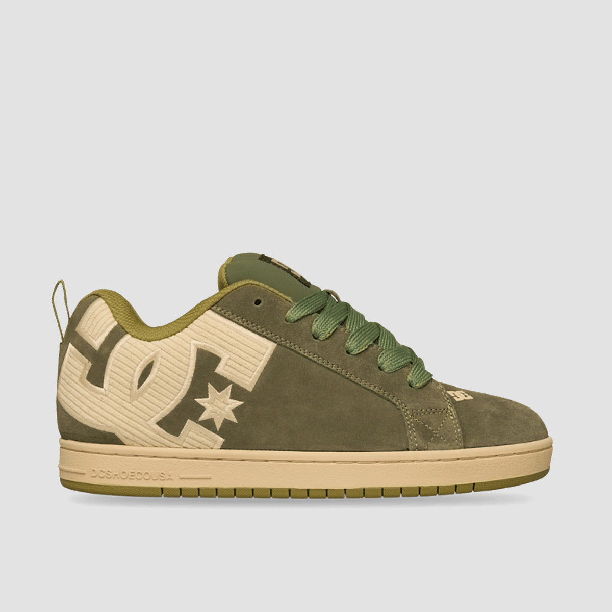 DC Court Graffik Shoes - Light Olive/Oyster