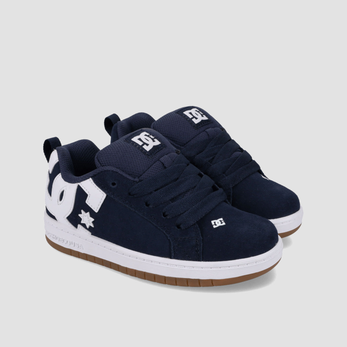DC Court Graffik Shoes - Navy/White/Gum - Kids