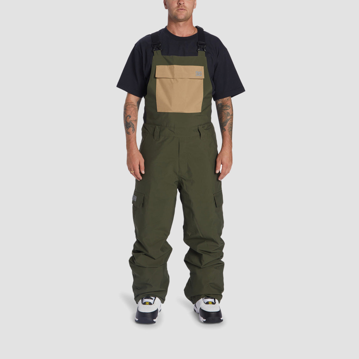 DC Docile Snow Bib Pants Deep Depths