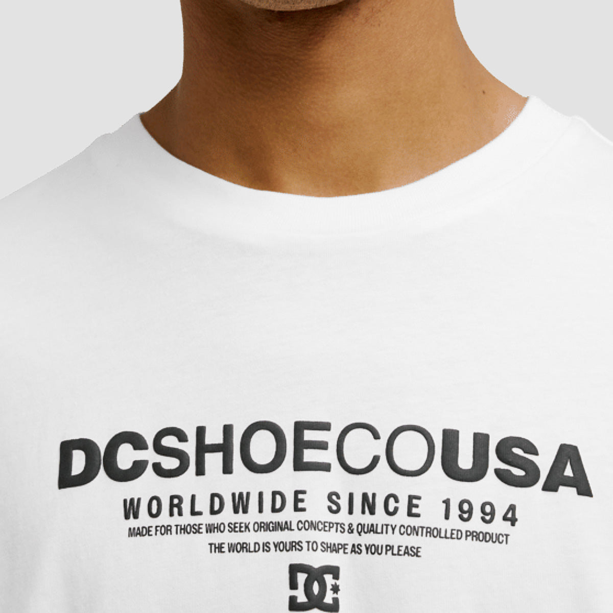 DC Heritage Font T-Shirt White