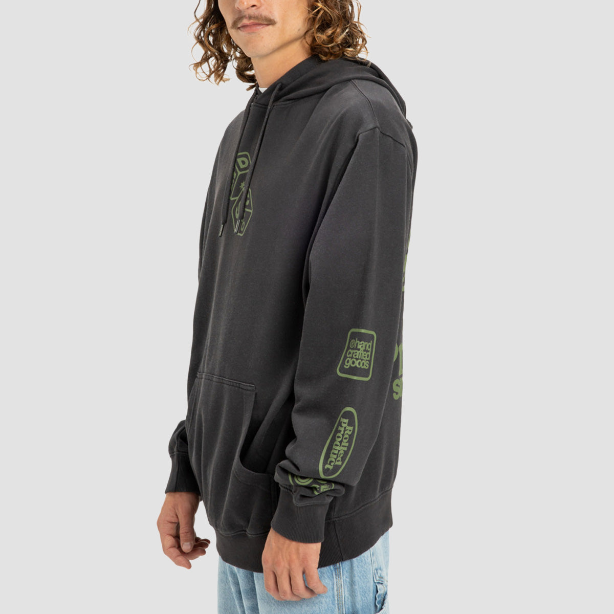 DC Hi Rolling Pullover Hoodie Black