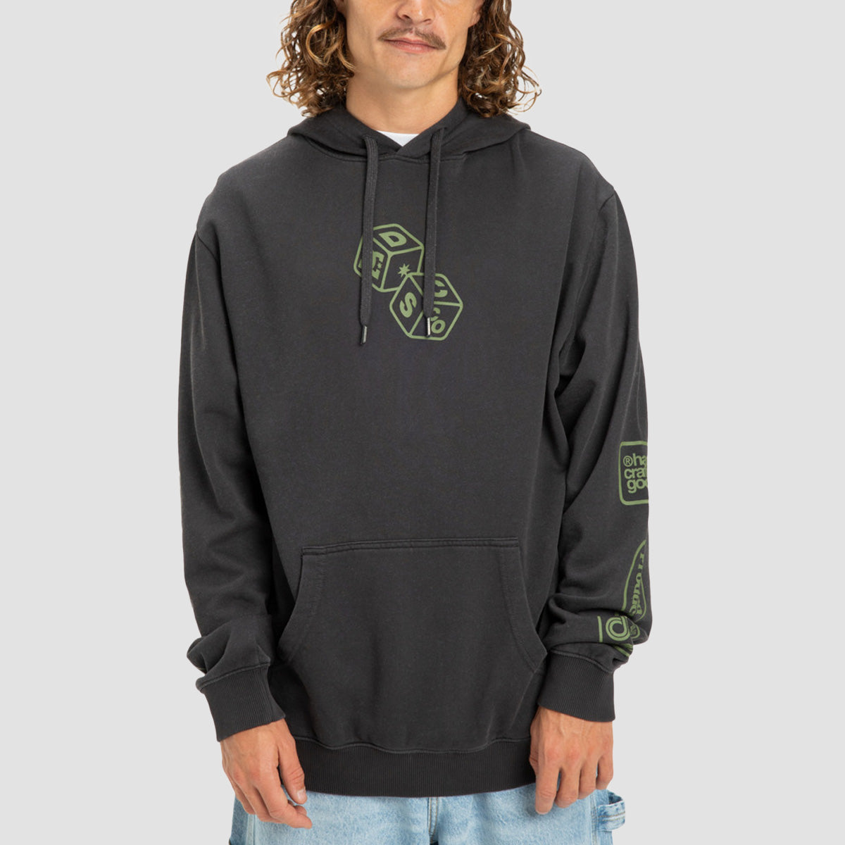 DC Hi Rolling Pullover Hoodie Black