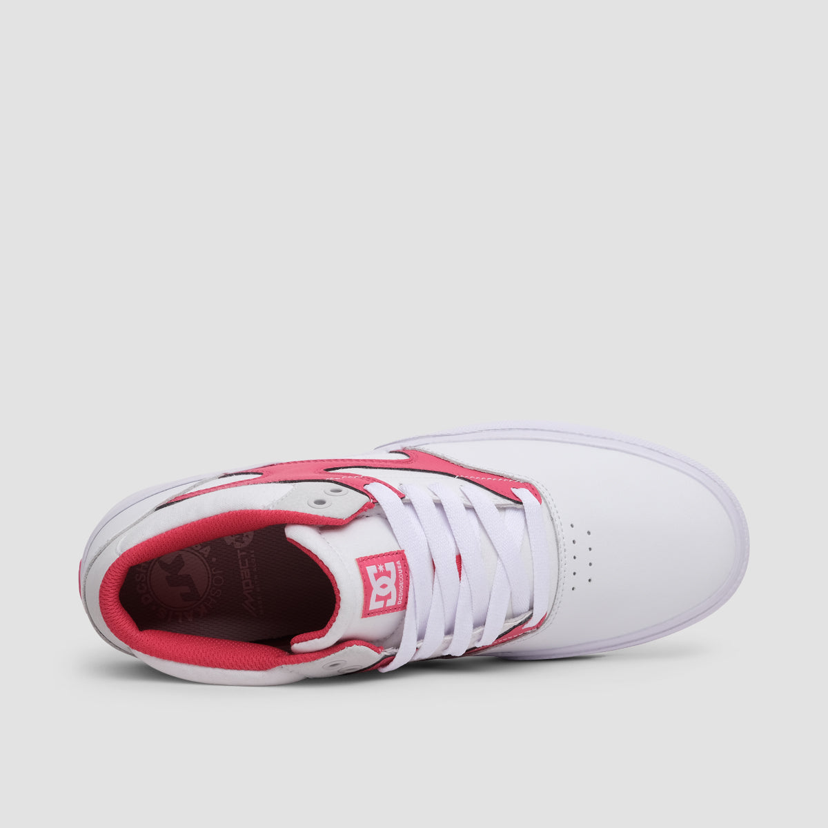 DC JK V Mid 0Waste Shoes - White/Grey/Red