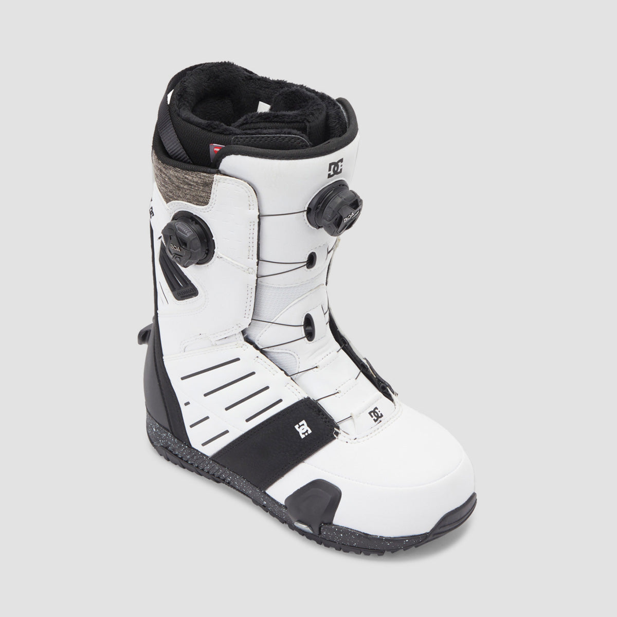 DC Judge BOA Step On Snowboard Boots White/Black Print
