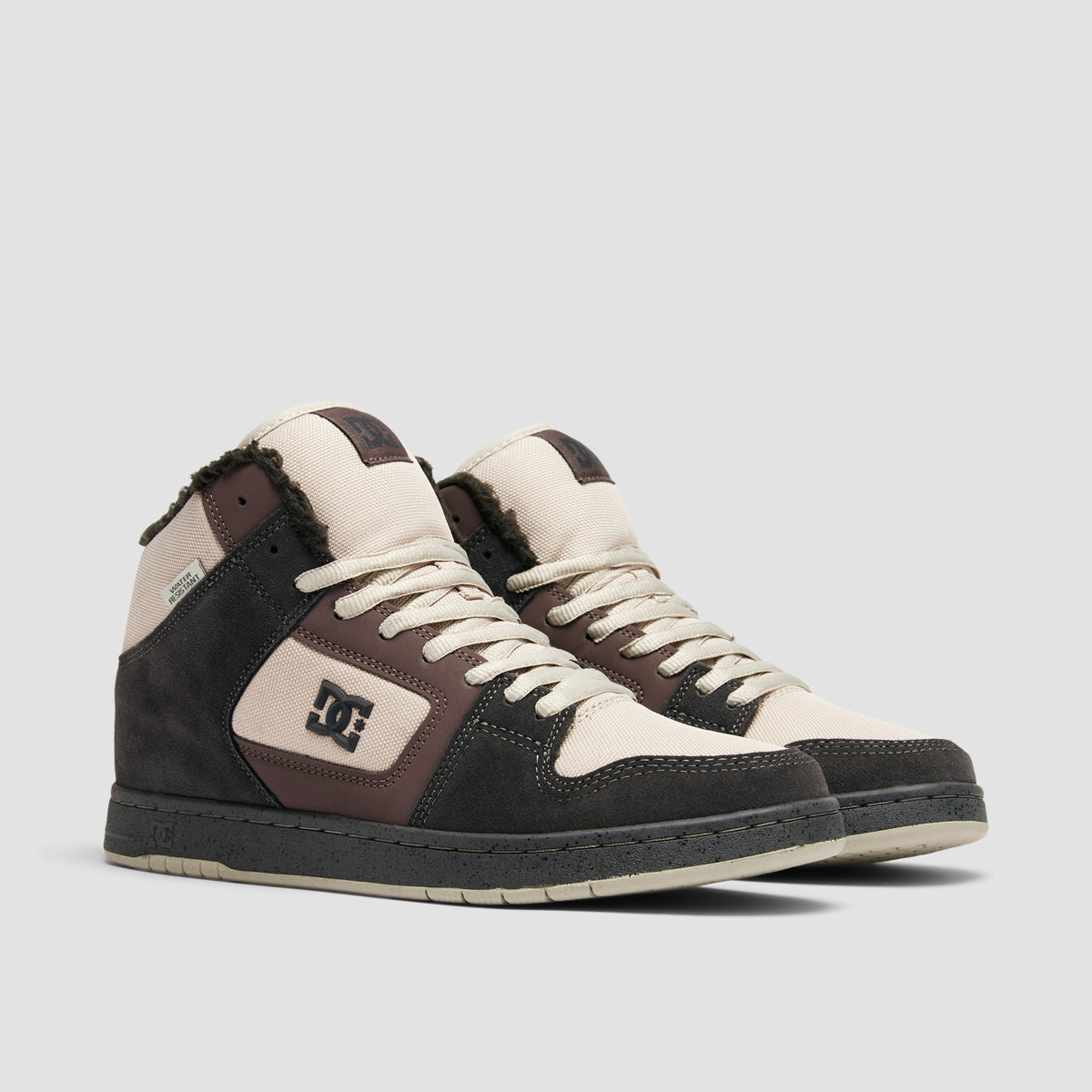 DC Manteca 4 Hi WR High Top Shoes - Dark Grey/Light Grey