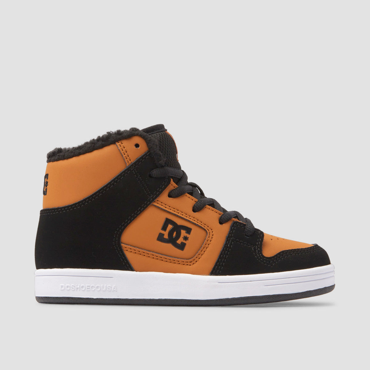 DC Manteca 4 Hi WR High Top Shoes - Wheat/Black - Kids