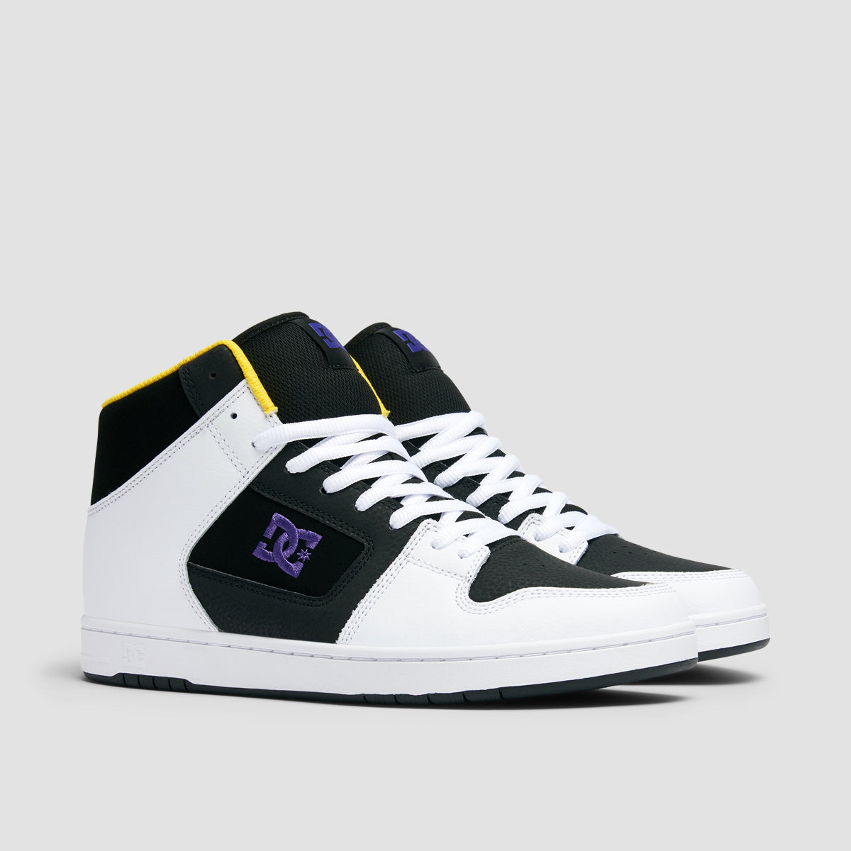 DC Manteca 4 High Top Shoes - Black/White/Purple