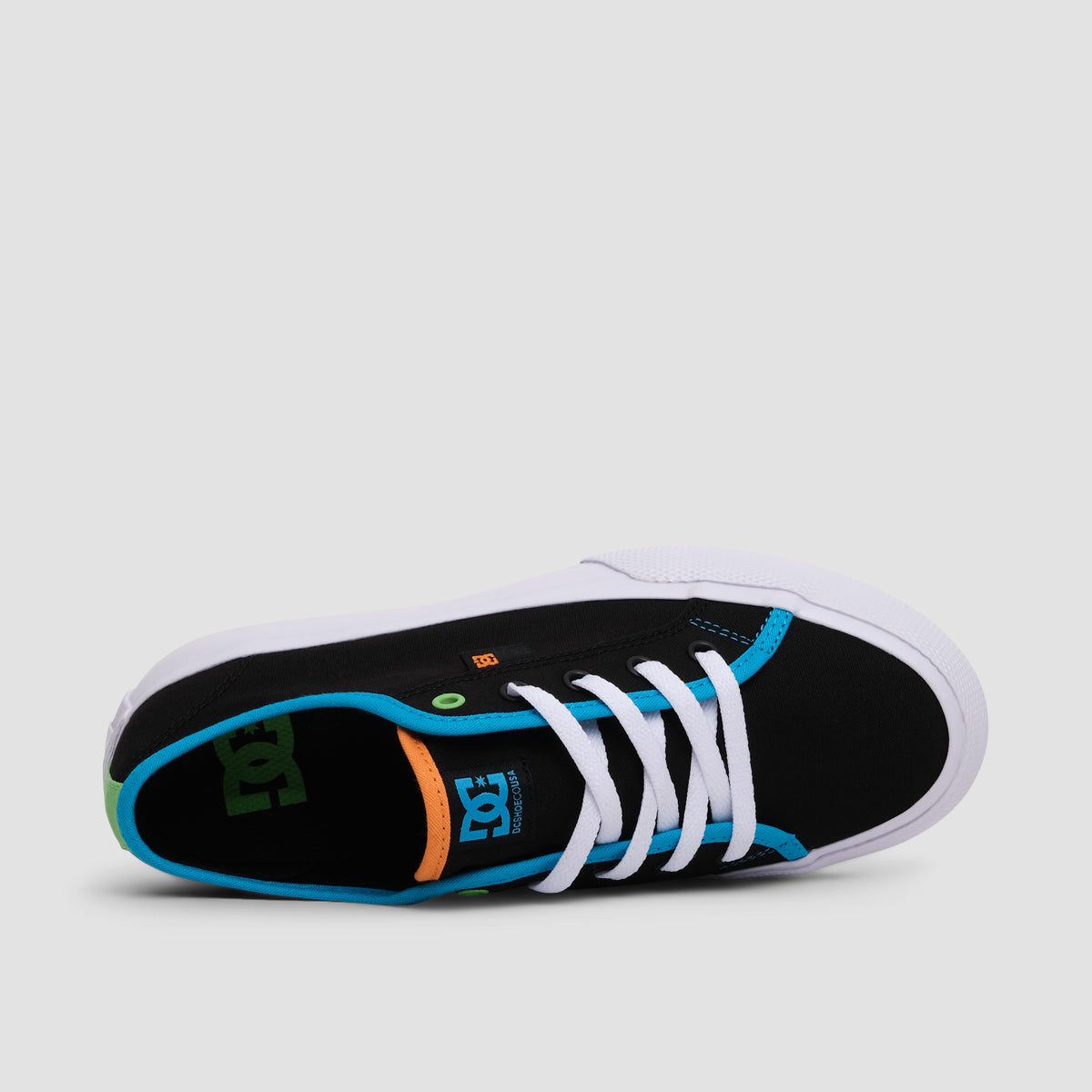 DC Manual Shoes - Black/White/Blue - Kids