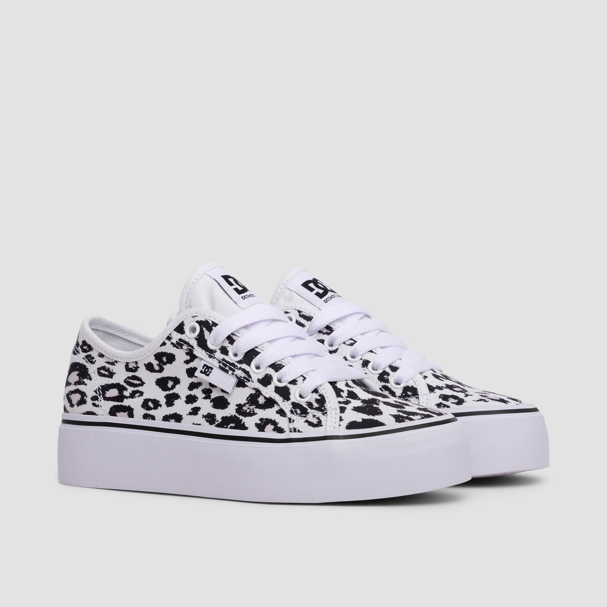 DC Manual Platform Shoes - Cheetah Print - Womens