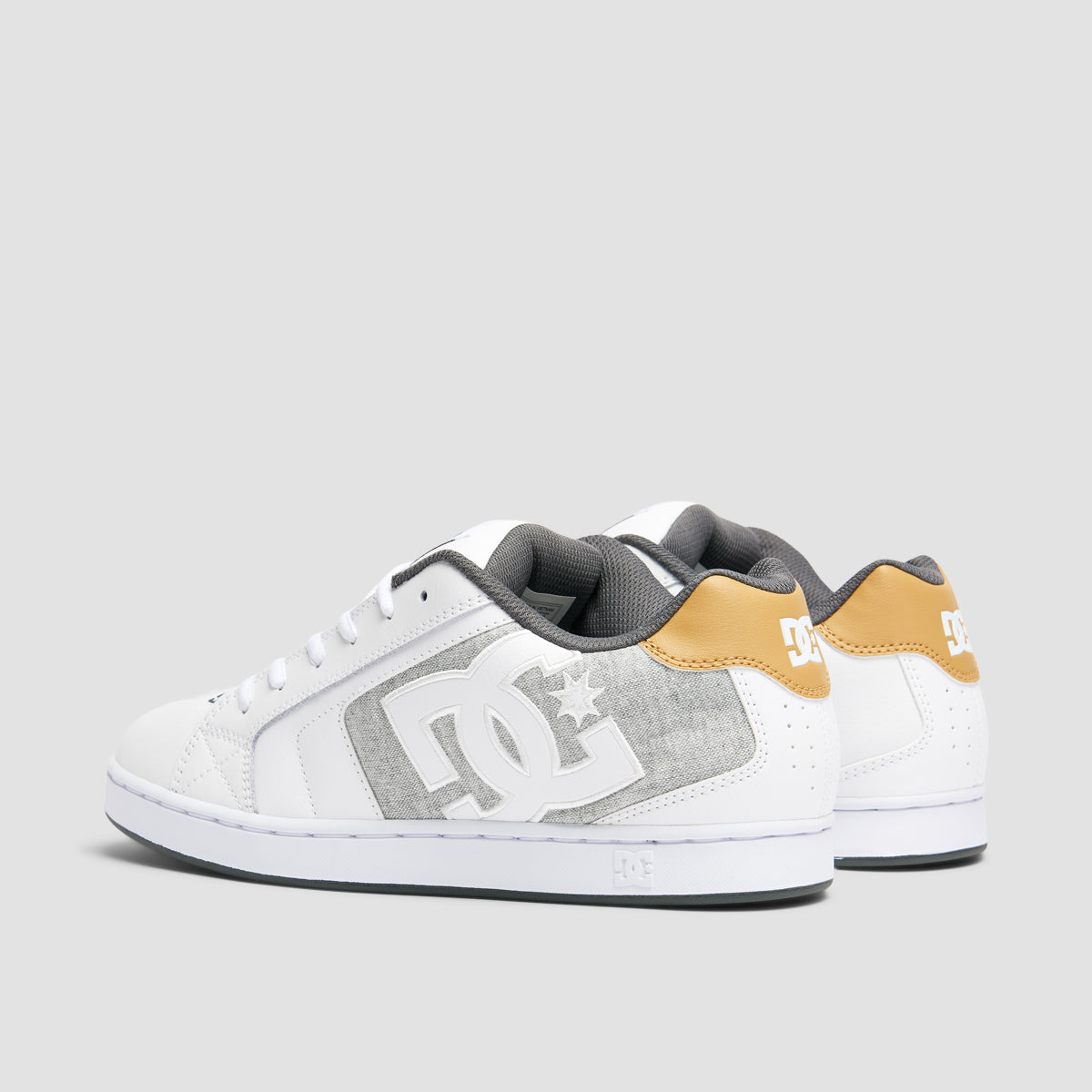 DC Net Shoes - White/White/Light Grey