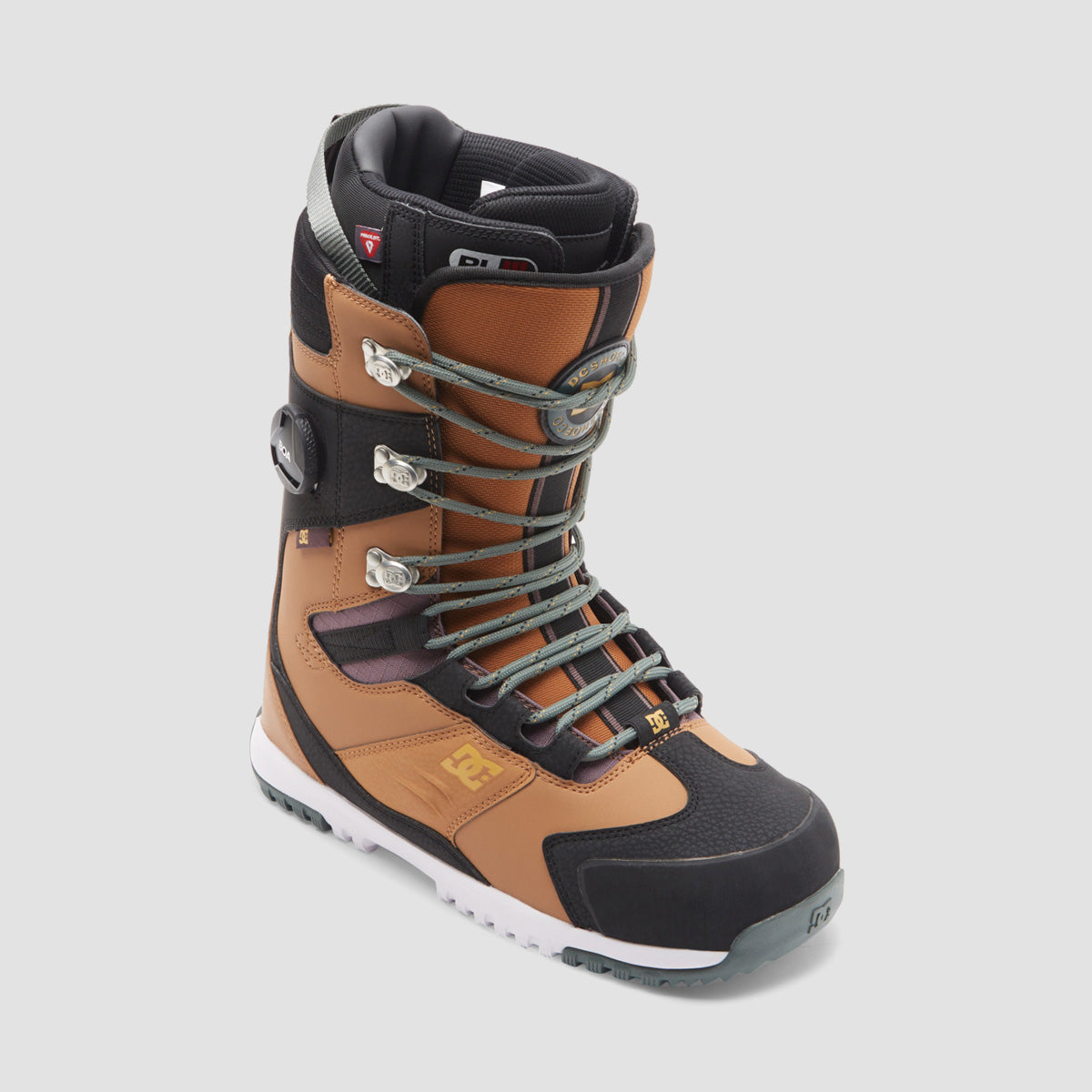 DC Premier Hybrid BOA Snowboard Boots Brown/Black/White