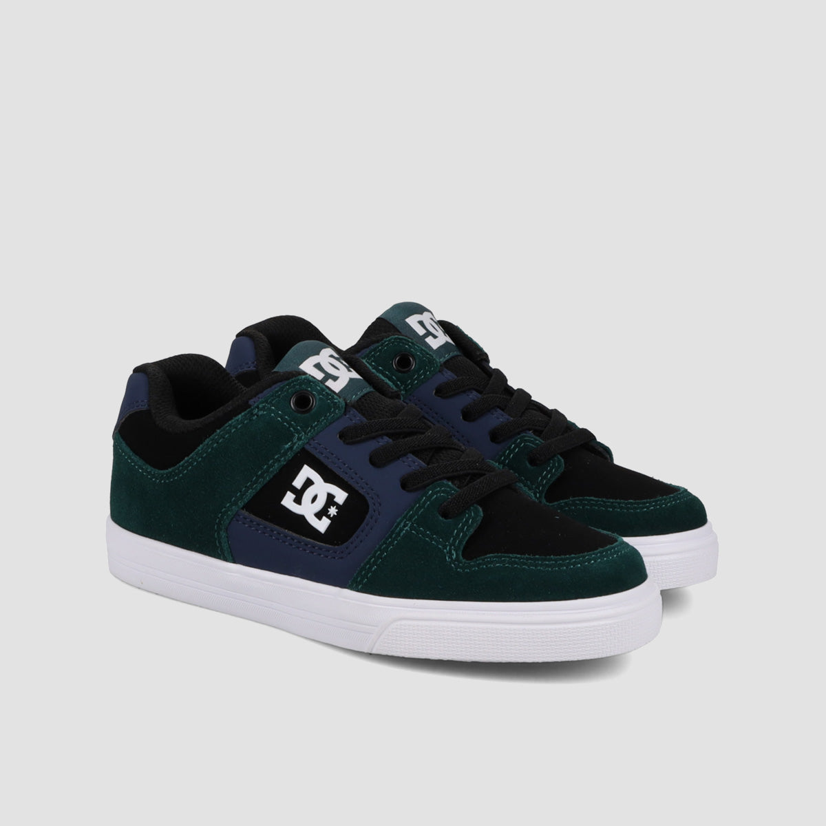 DC Pure Elastic Shoes - Green/Navy/Black - Kids