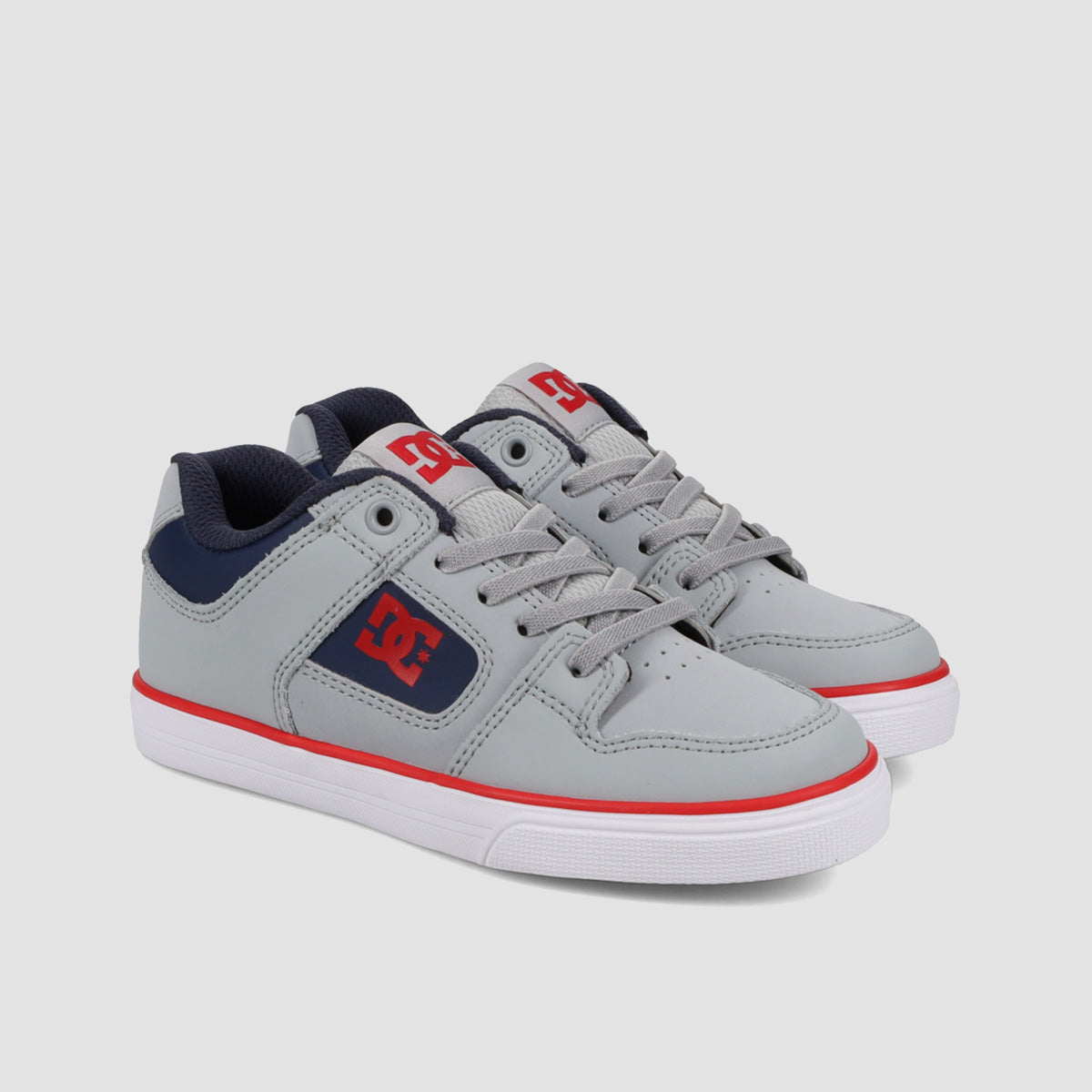 DC Pure Elastic Shoes - Grey/Blue - Kids