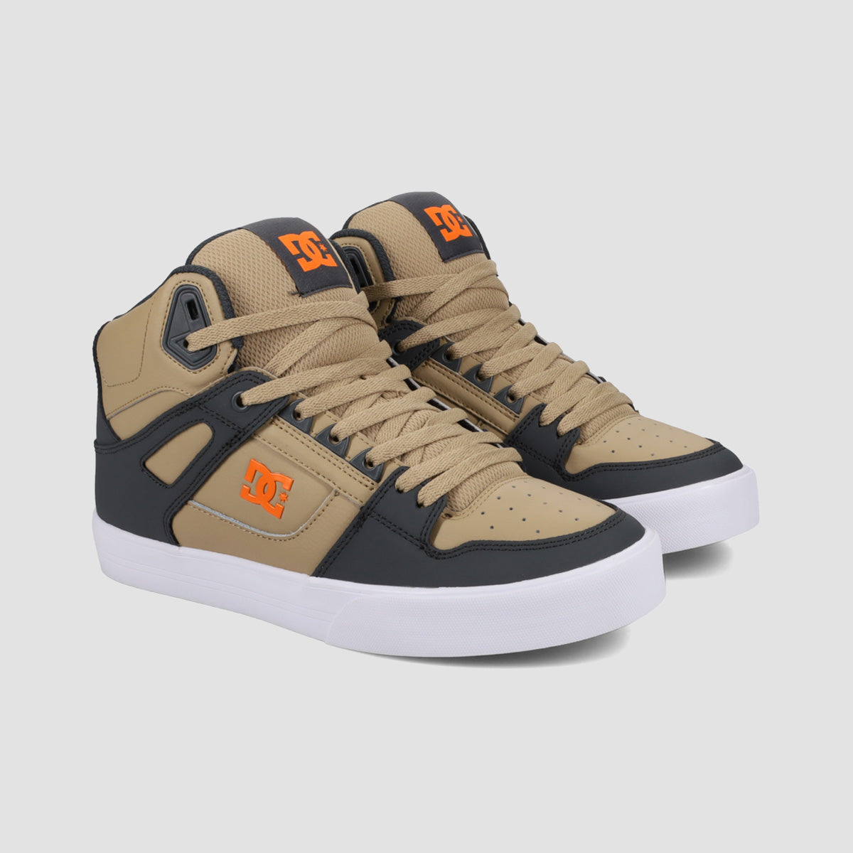 DC Pure HT WC Shoes - Grey/Tan/Orange