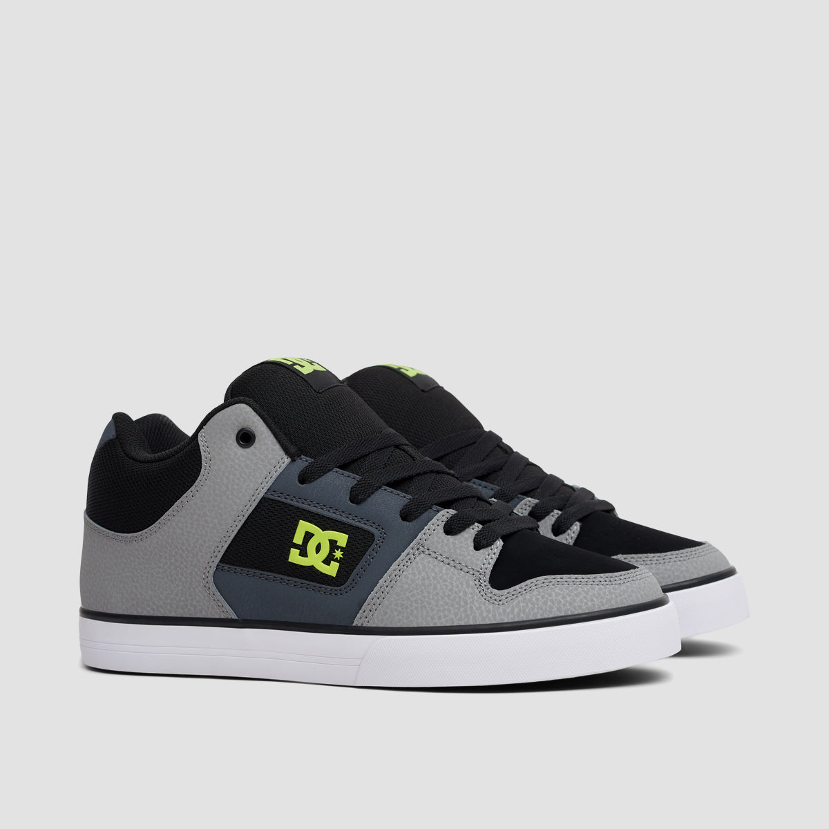 DC Pure Mid Shoes - Black/Grey/Green