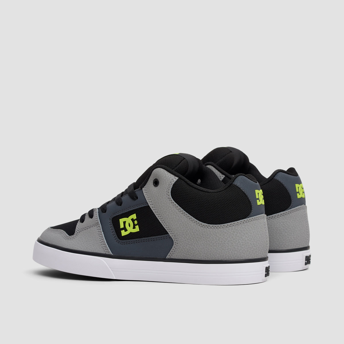 DC Pure Mid Shoes - Black/Grey/Green