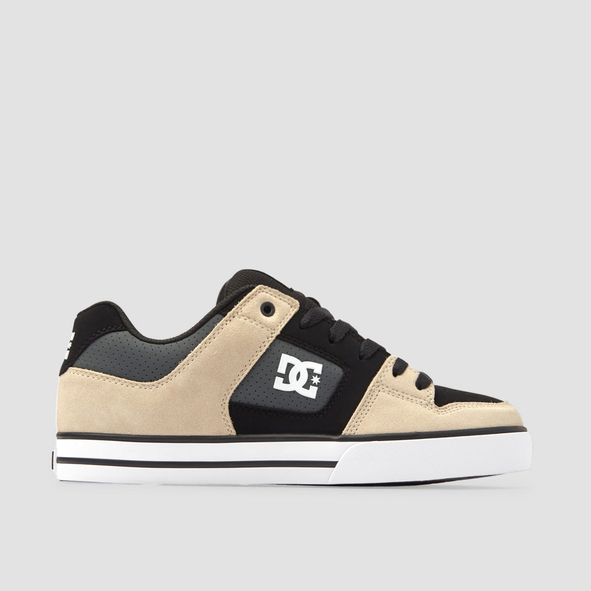 DC Pure Shoes - Black/Grey/Brown