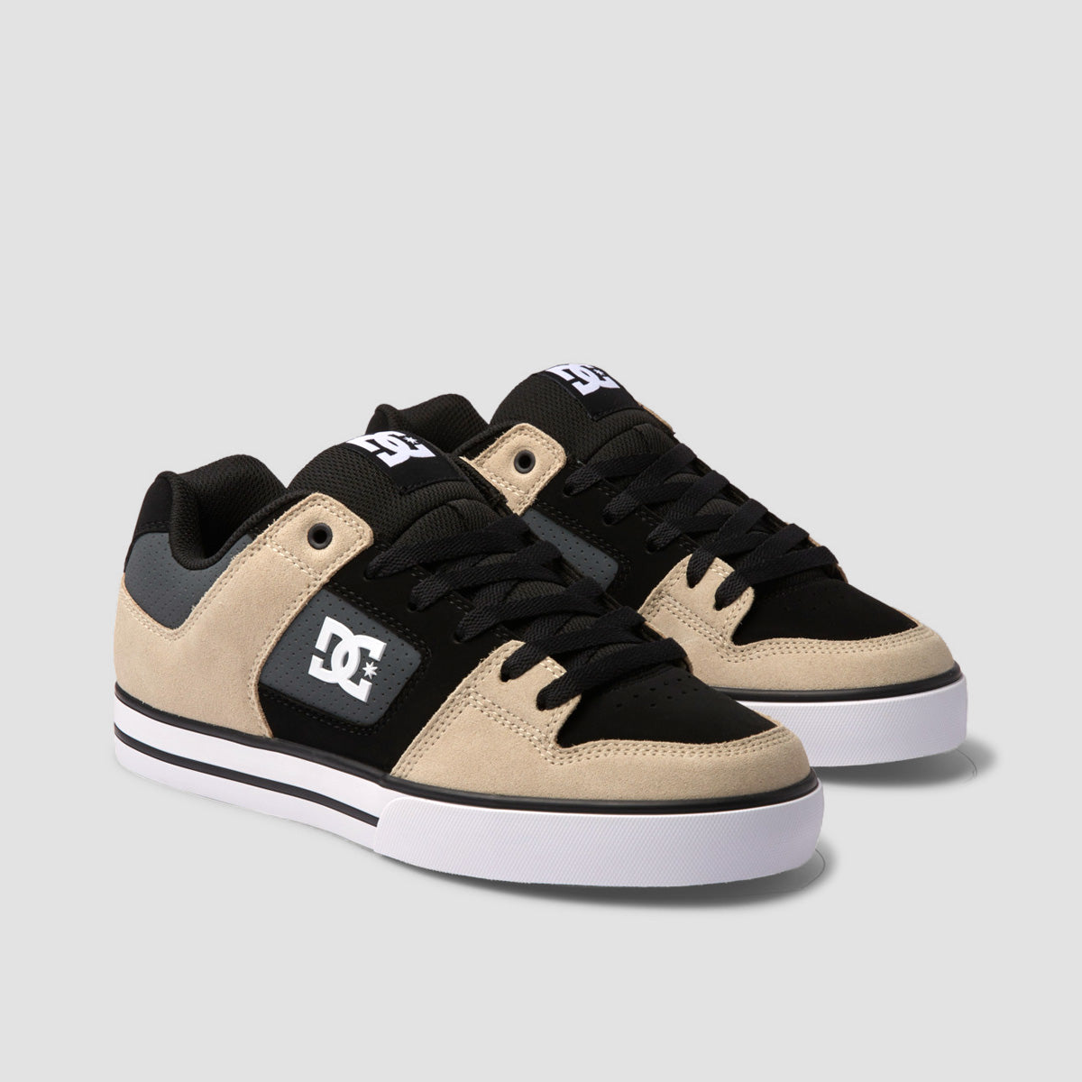 DC Pure Shoes - Black/Grey/Brown