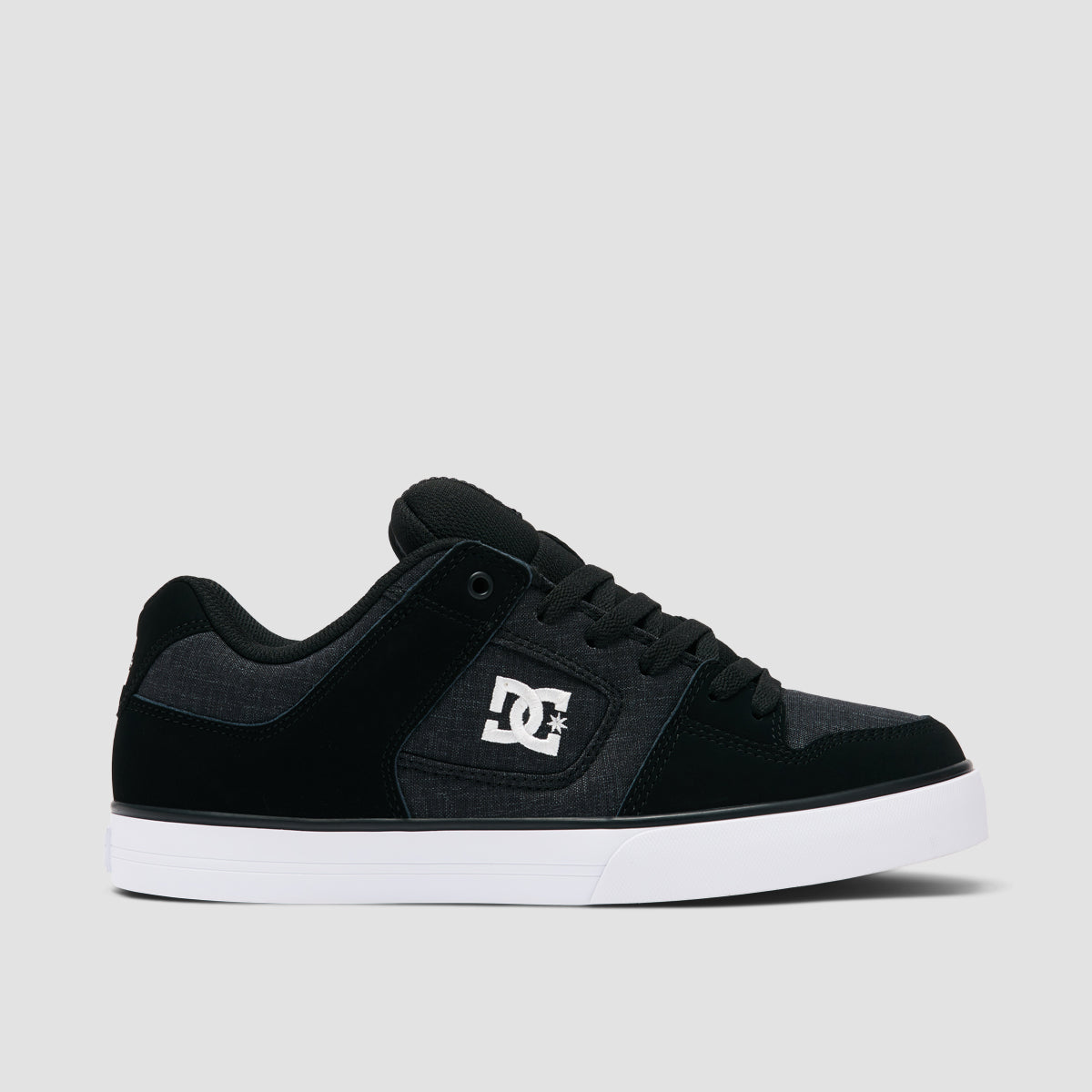 DC Pure Shoes - Black/White/Battleship