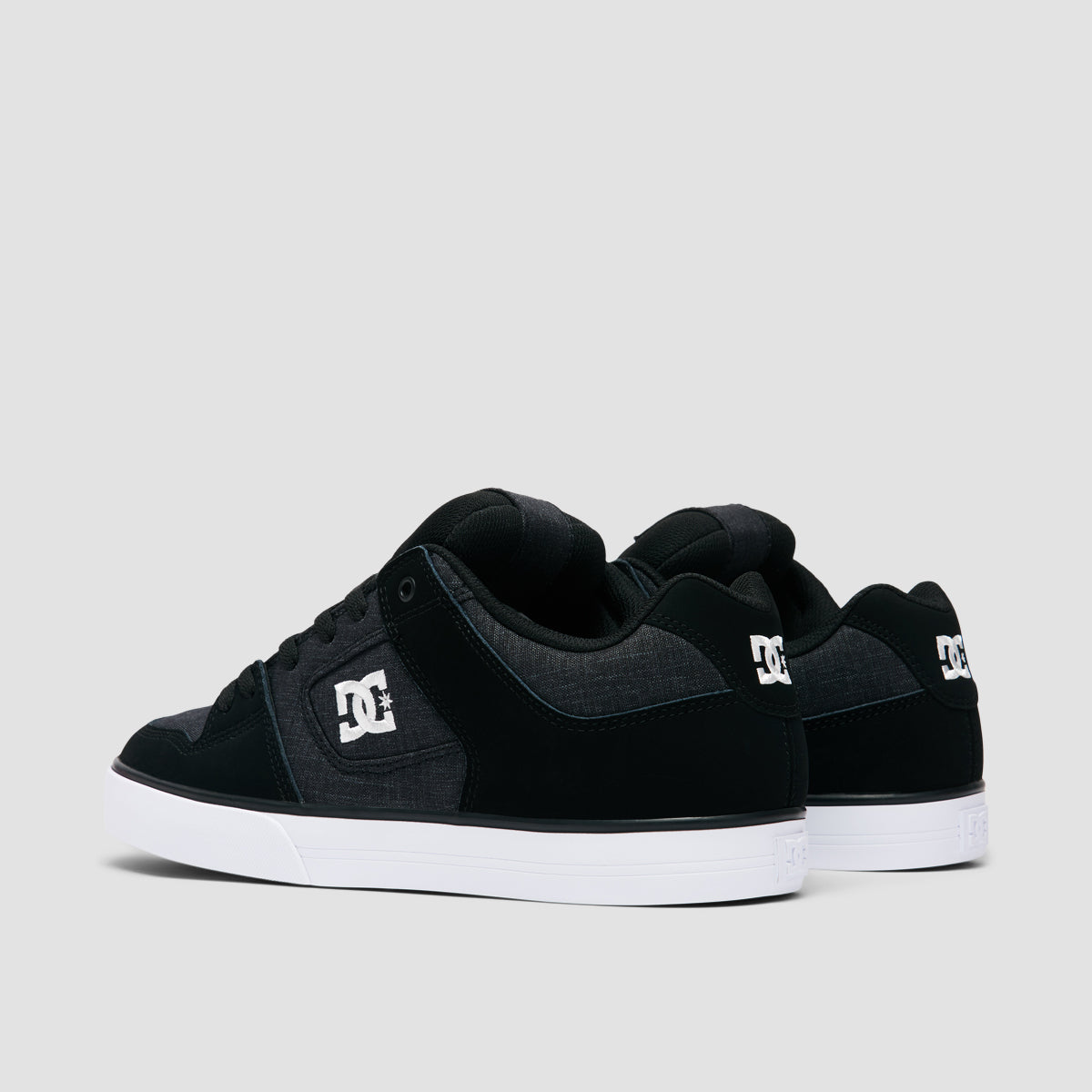 DC Pure Shoes - Black/White/Battleship