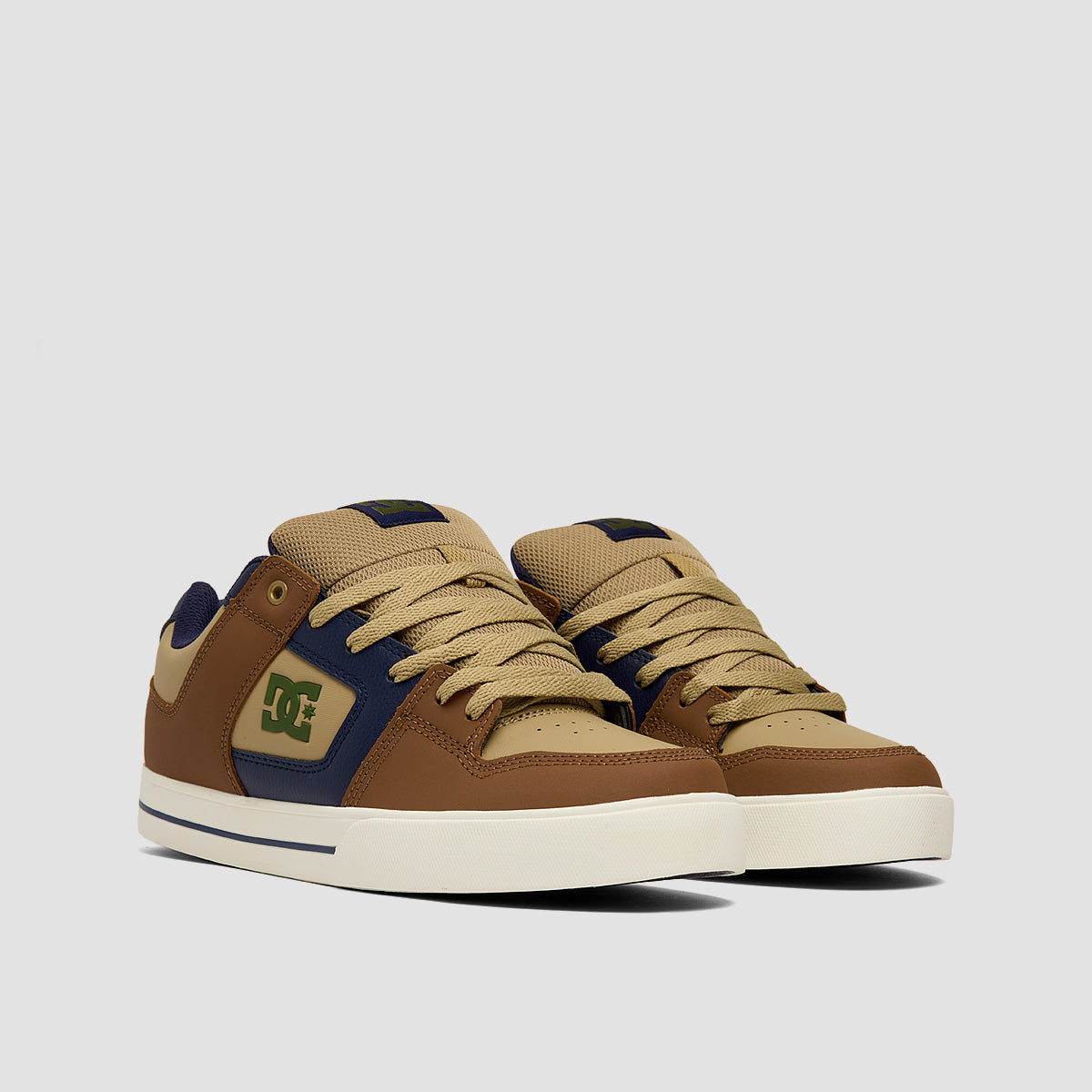 DC Pure Shoes - Brown/Navy/Tan