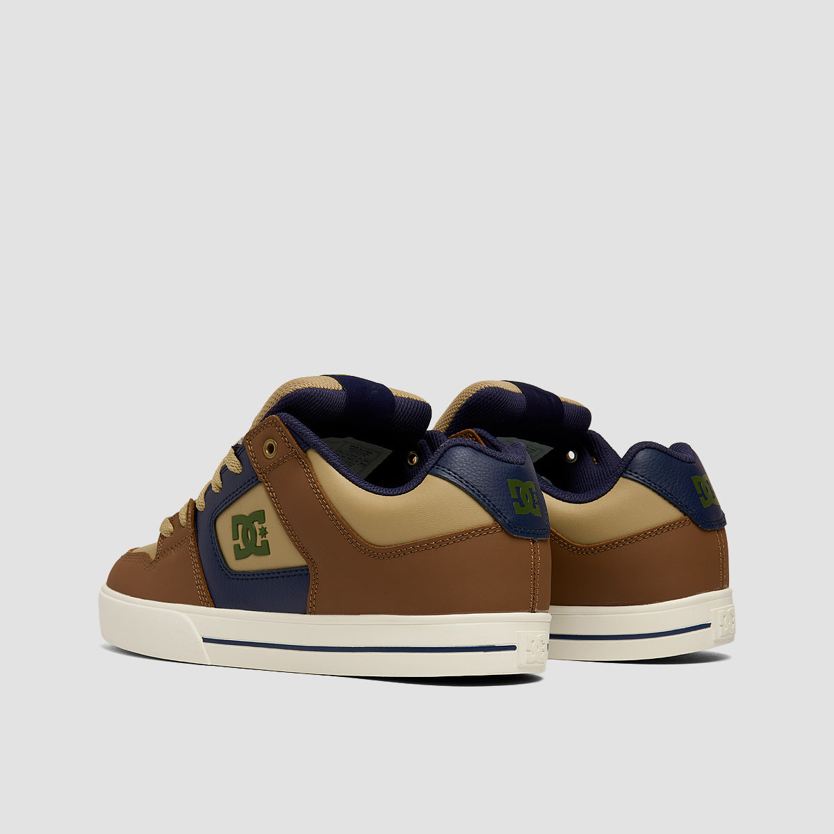 DC Pure Shoes - Brown/Navy/Tan